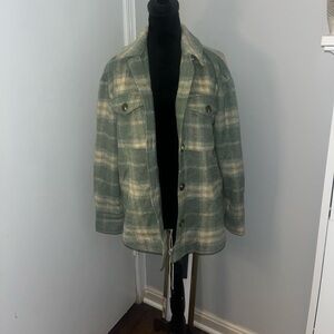 Green Women’s Flannel Jacket